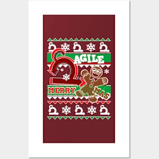 XMAS UGLY SWEATER AGILE Posters and Art